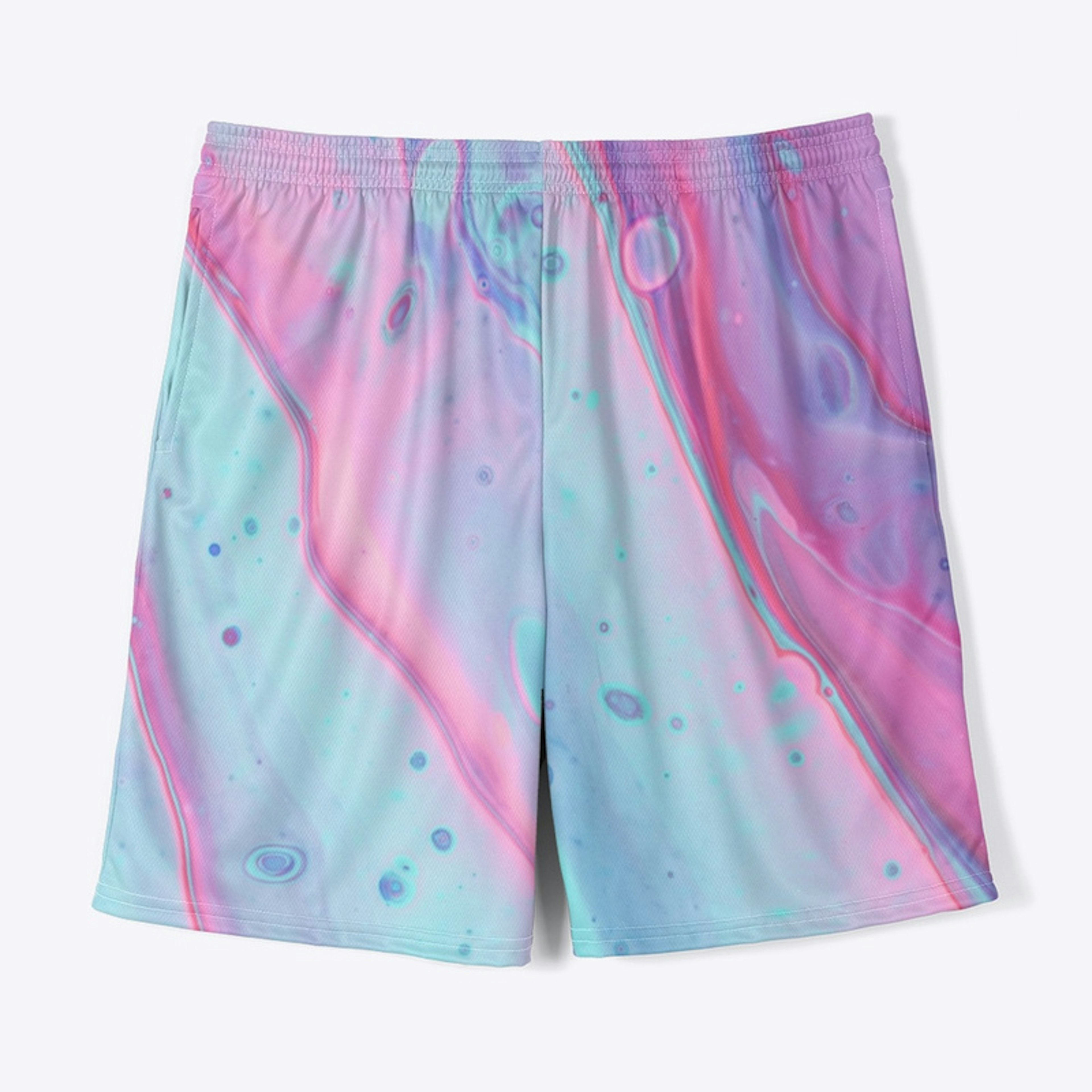 JB All Over Print Shorts Blue and Pink