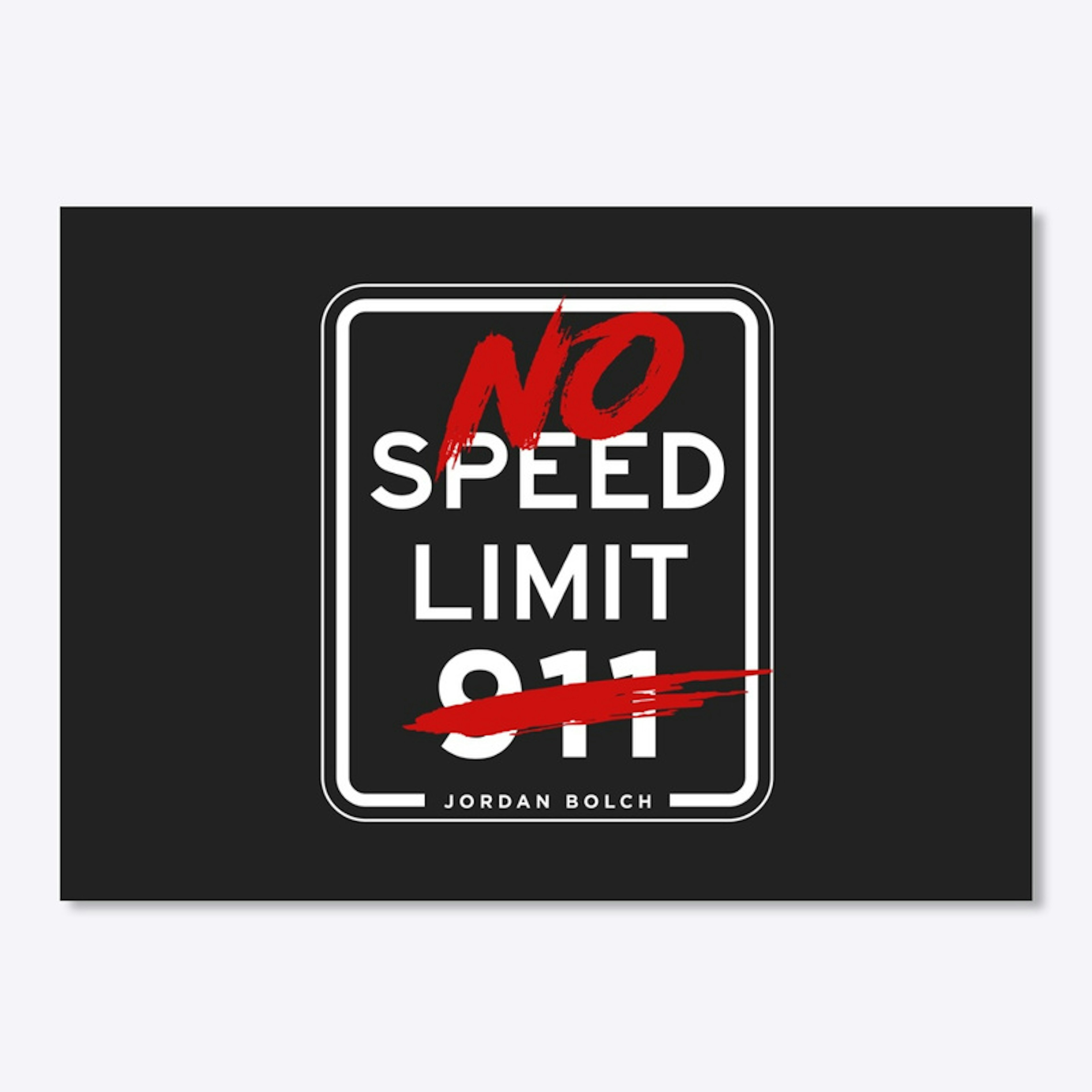 No Speed Limit Stickers 